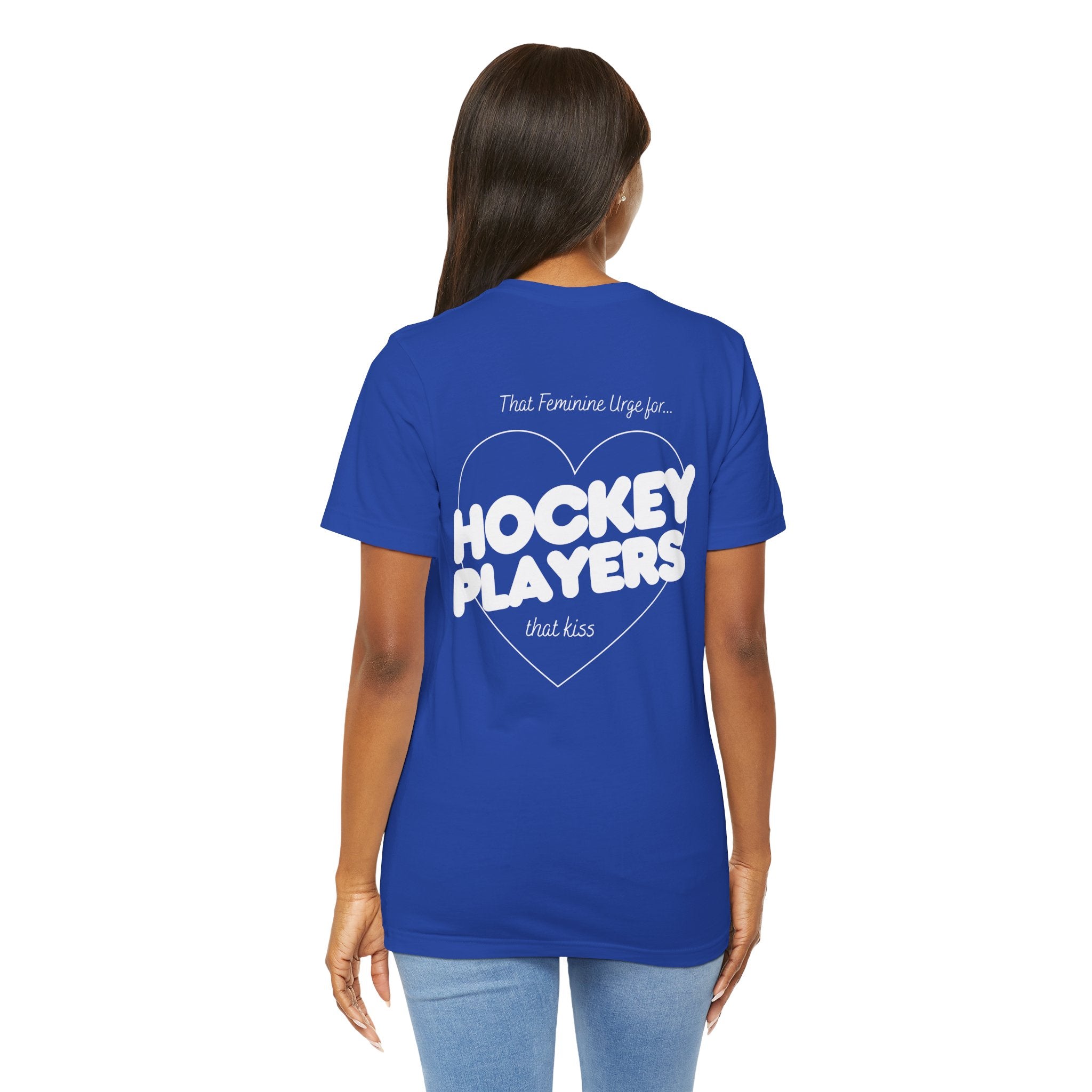 Hockey Players That Kiss | Dark Colours | That Feminine Urge | Sport Romance Book Trope T-shirt
