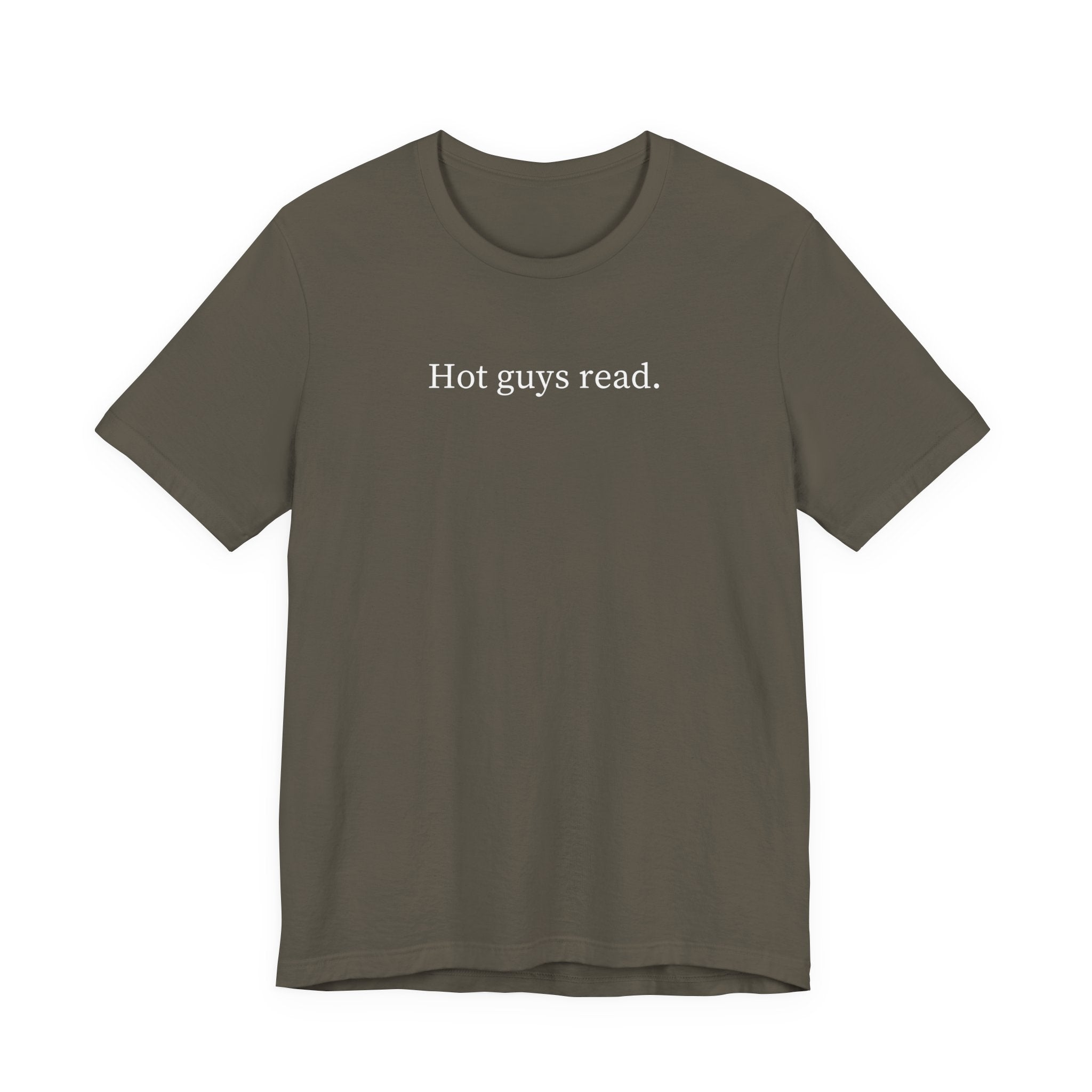 Hot guys read. | Dark Colours | That Feminine Urge | Funny Book Reader T-Shirt