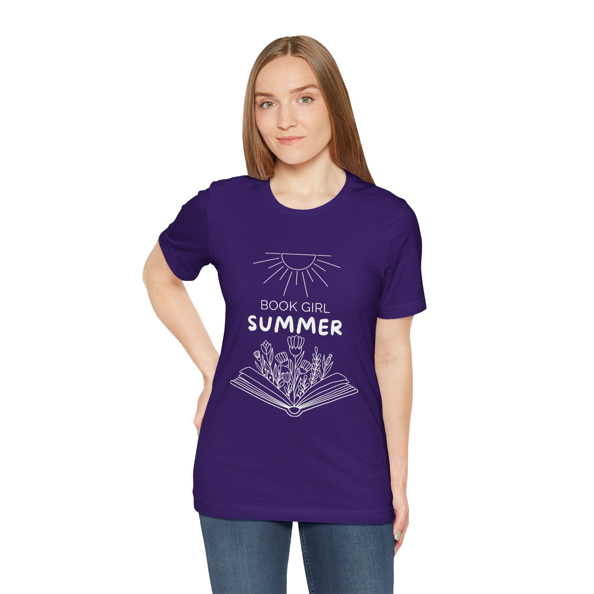 Book Girl Summer T-Shirt | Dark Colours | That Feminine Urge