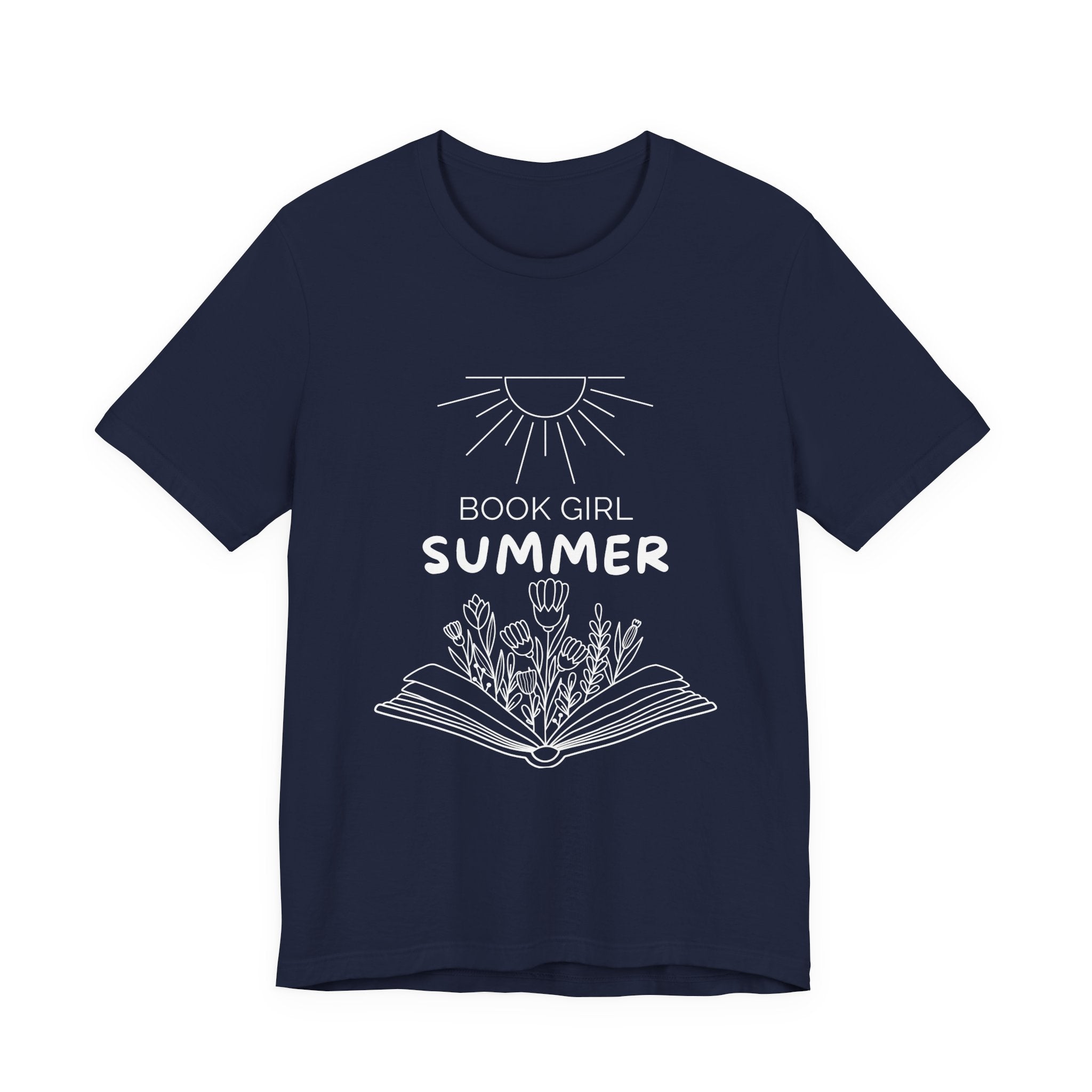 Book Girl Summer T-Shirt | Dark Colours | That Feminine Urge