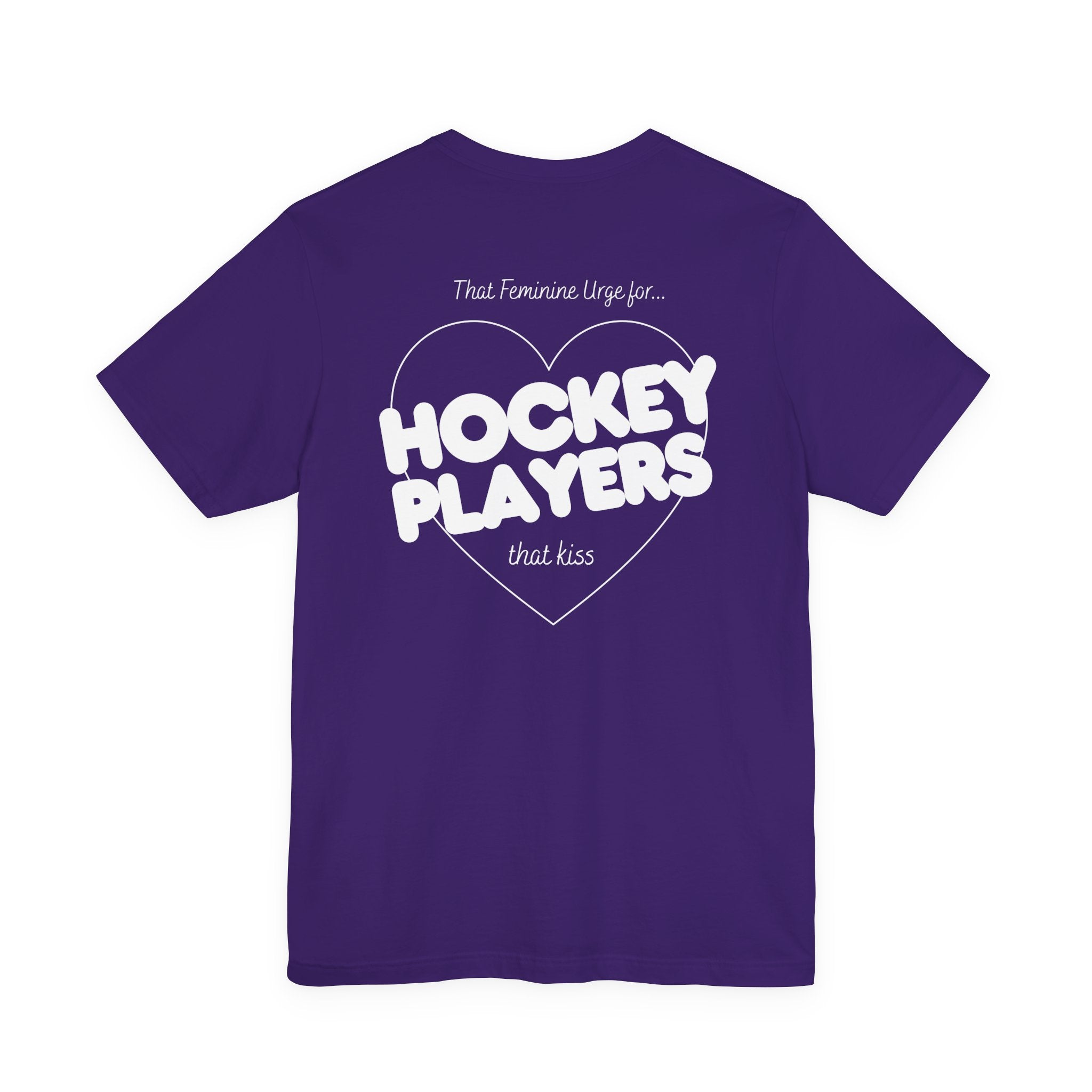 Hockey Players That Kiss | Dark Colours | That Feminine Urge | Sport Romance Book Trope T-shirt