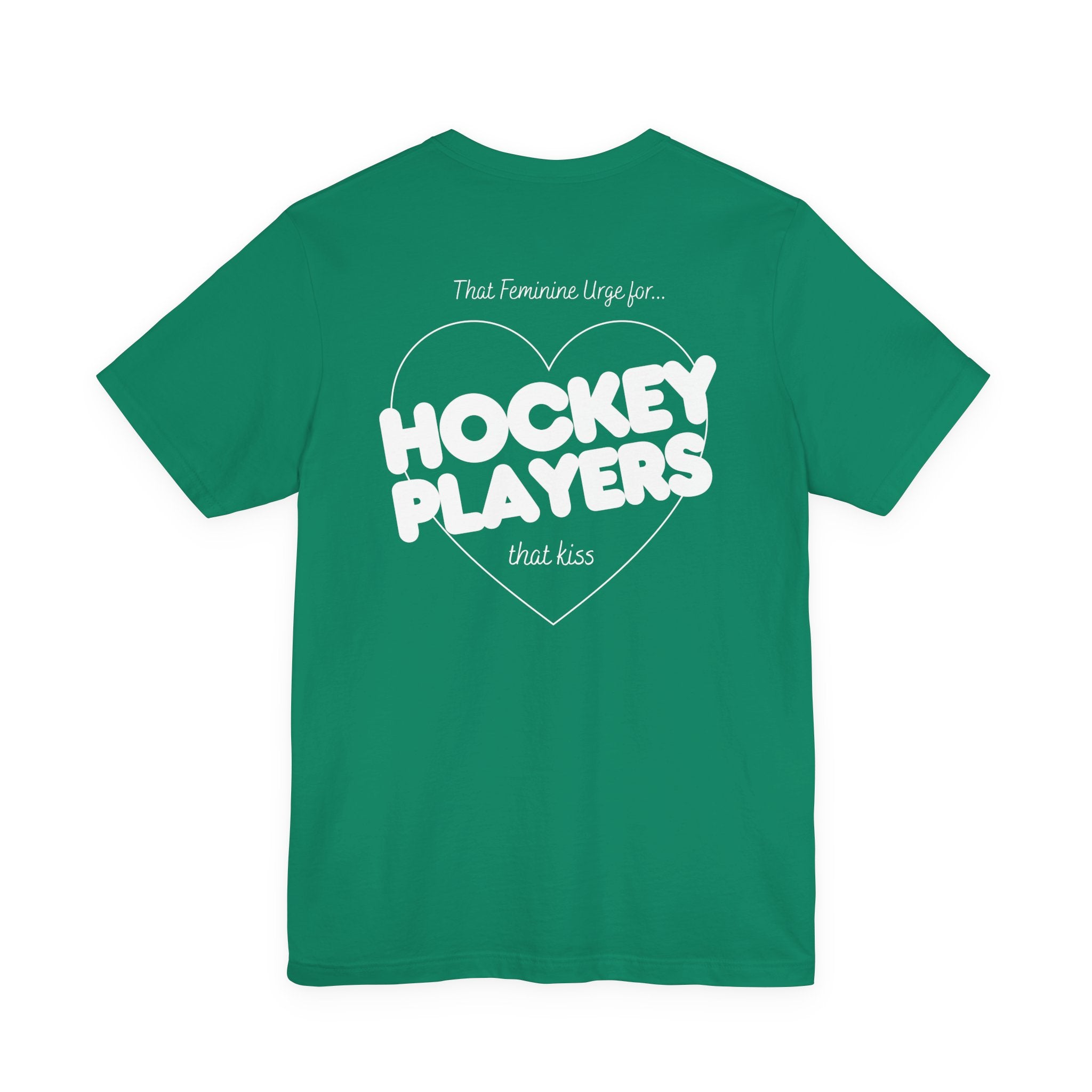 Hockey Players That Kiss | Dark Colours | That Feminine Urge | Sport Romance Book Trope T-shirt