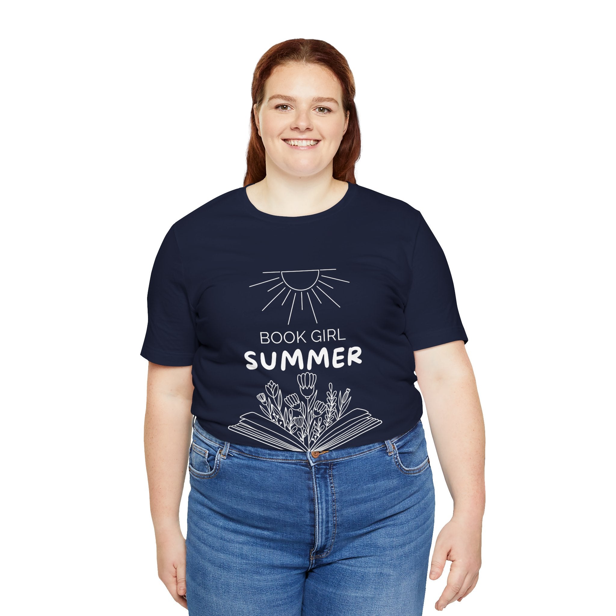 Book Girl Summer T-Shirt | Dark Colours | That Feminine Urge