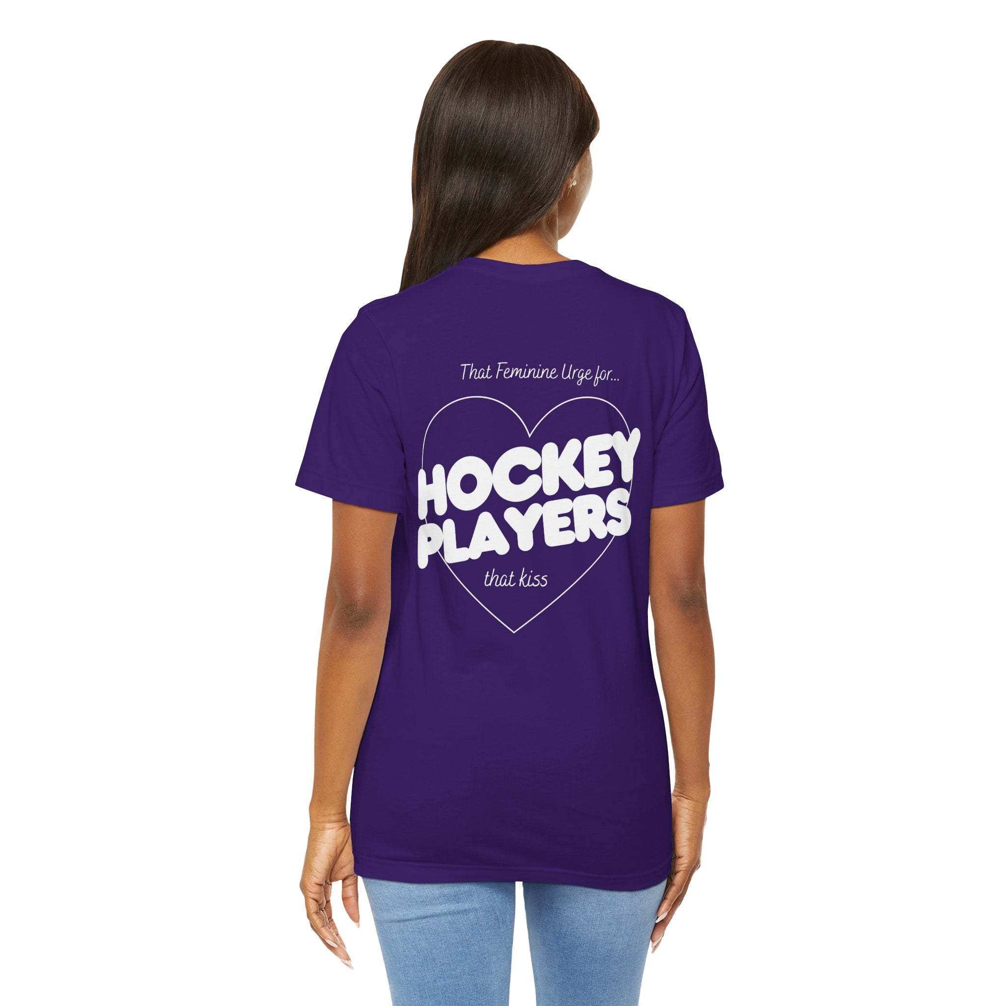 Hockey Players That Kiss | Dark Colours | That Feminine Urge | Sport Romance Book Trope T-shirt