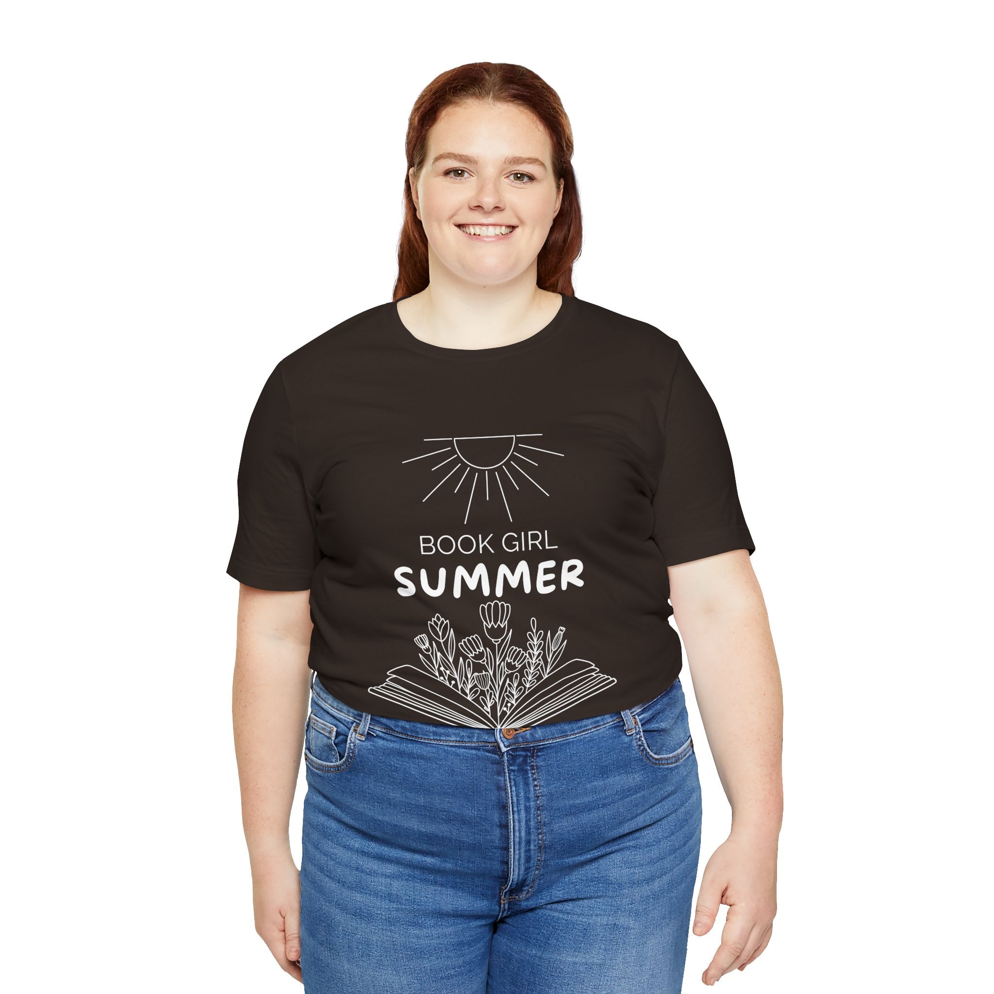 Book Girl Summer T-Shirt | Dark Colours | That Feminine Urge