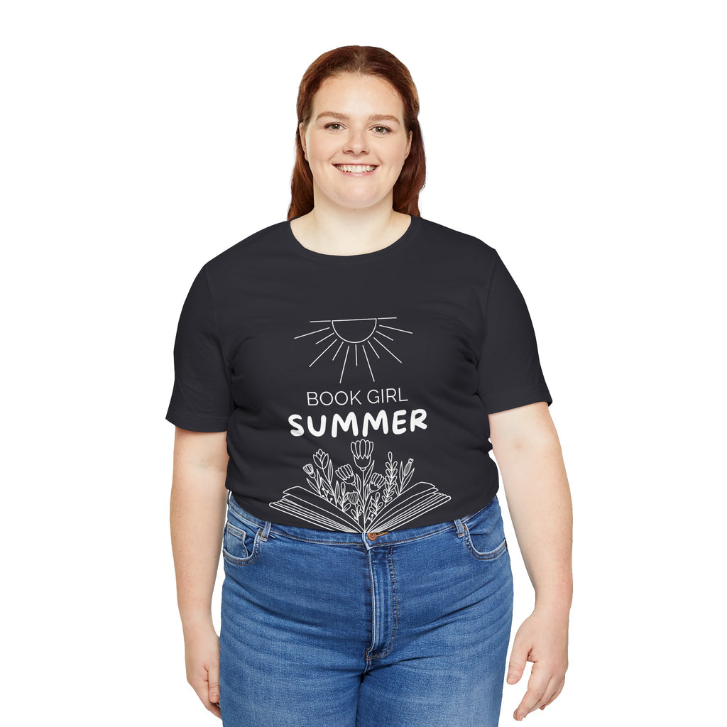 Book Girl Summer T-Shirt | Dark Colours | That Feminine Urge