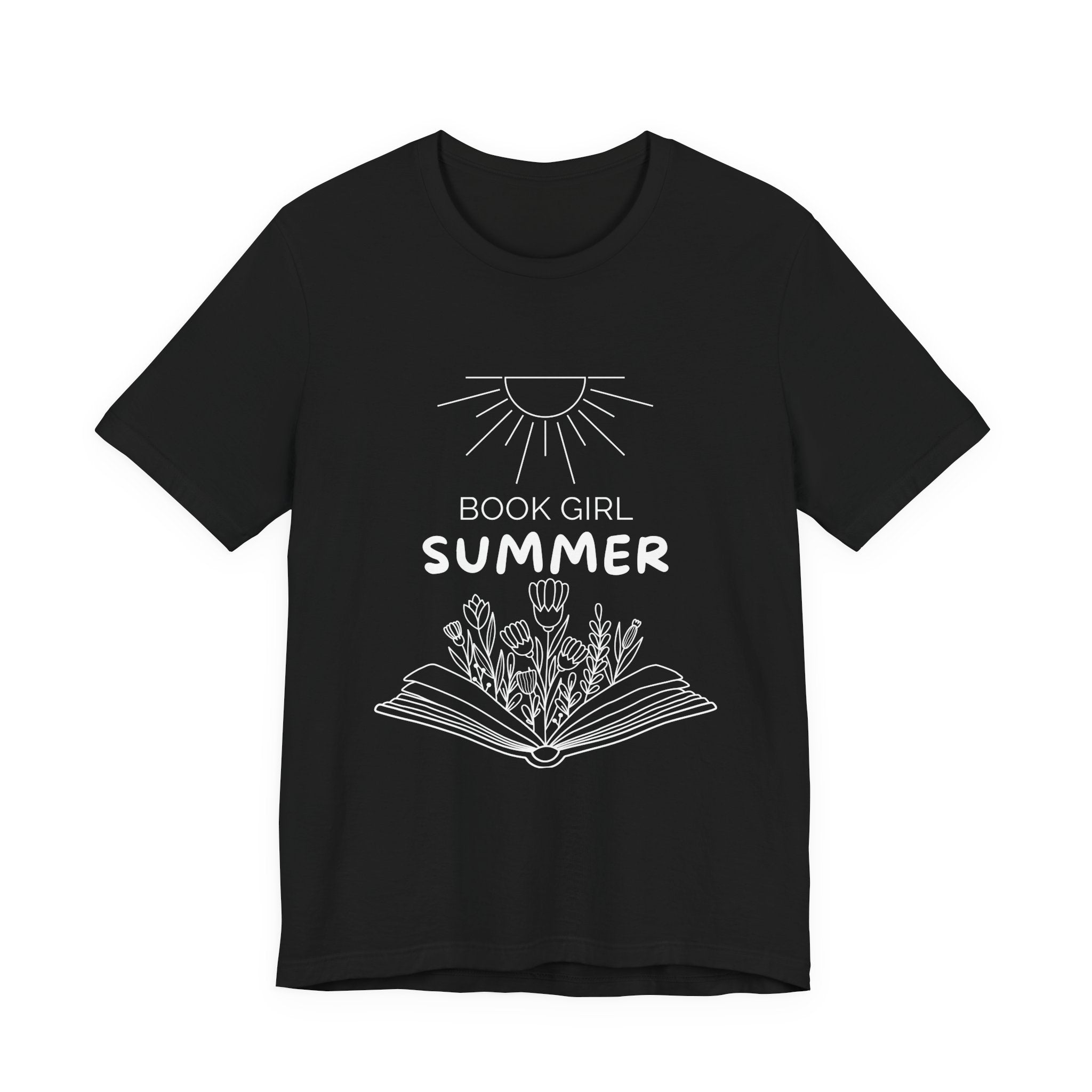 Book Girl Summer T-Shirt | Dark Colours | That Feminine Urge