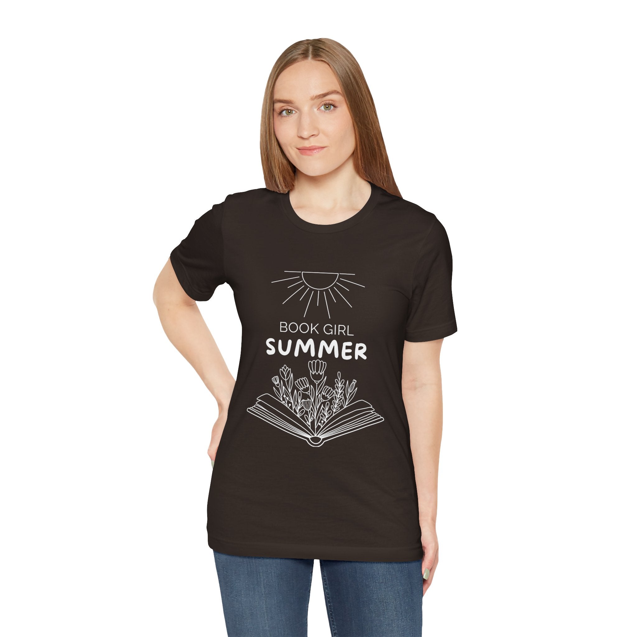 Book Girl Summer T-Shirt | Dark Colours | That Feminine Urge