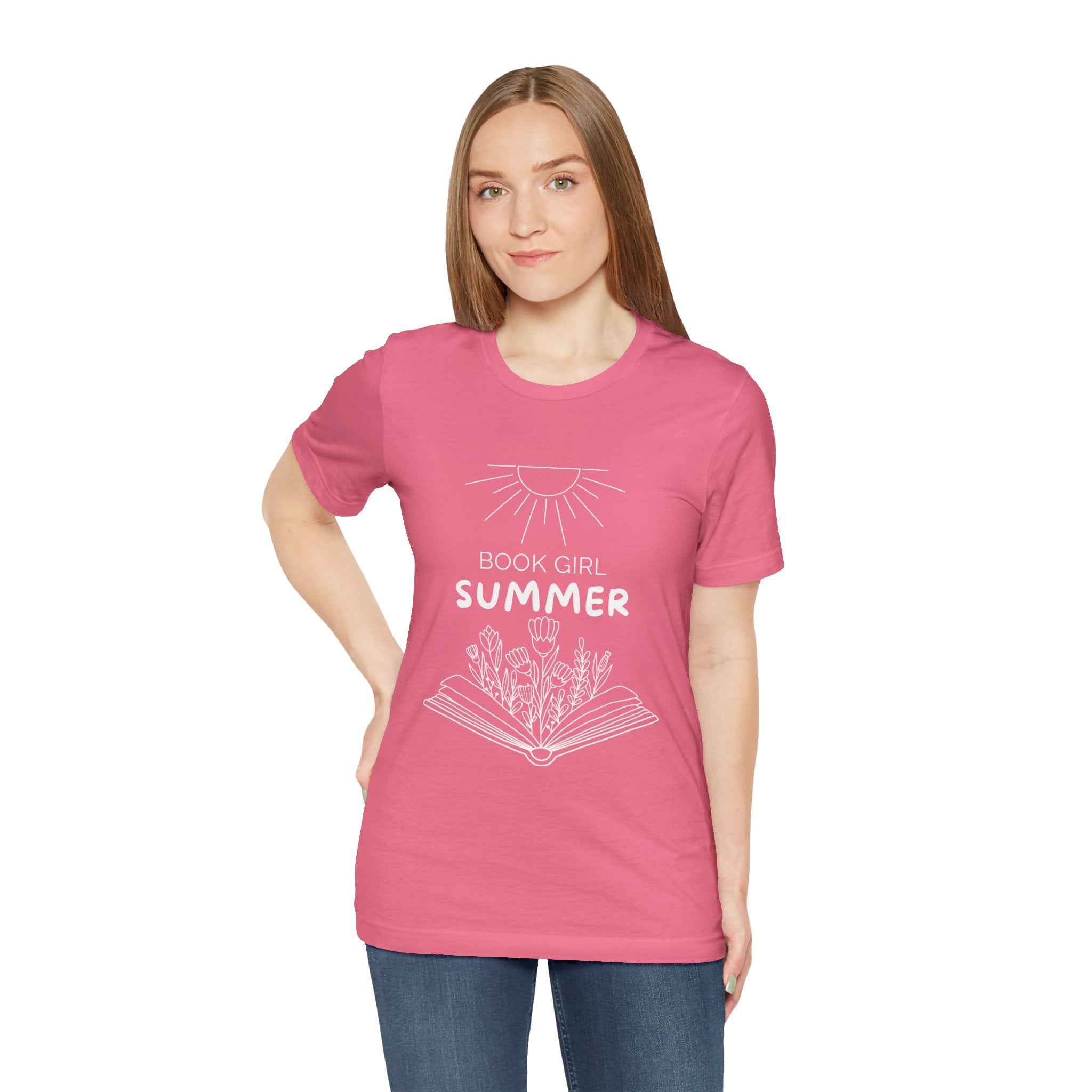 Book Girl Summer T-Shirt | Dark Colours | That Feminine Urge