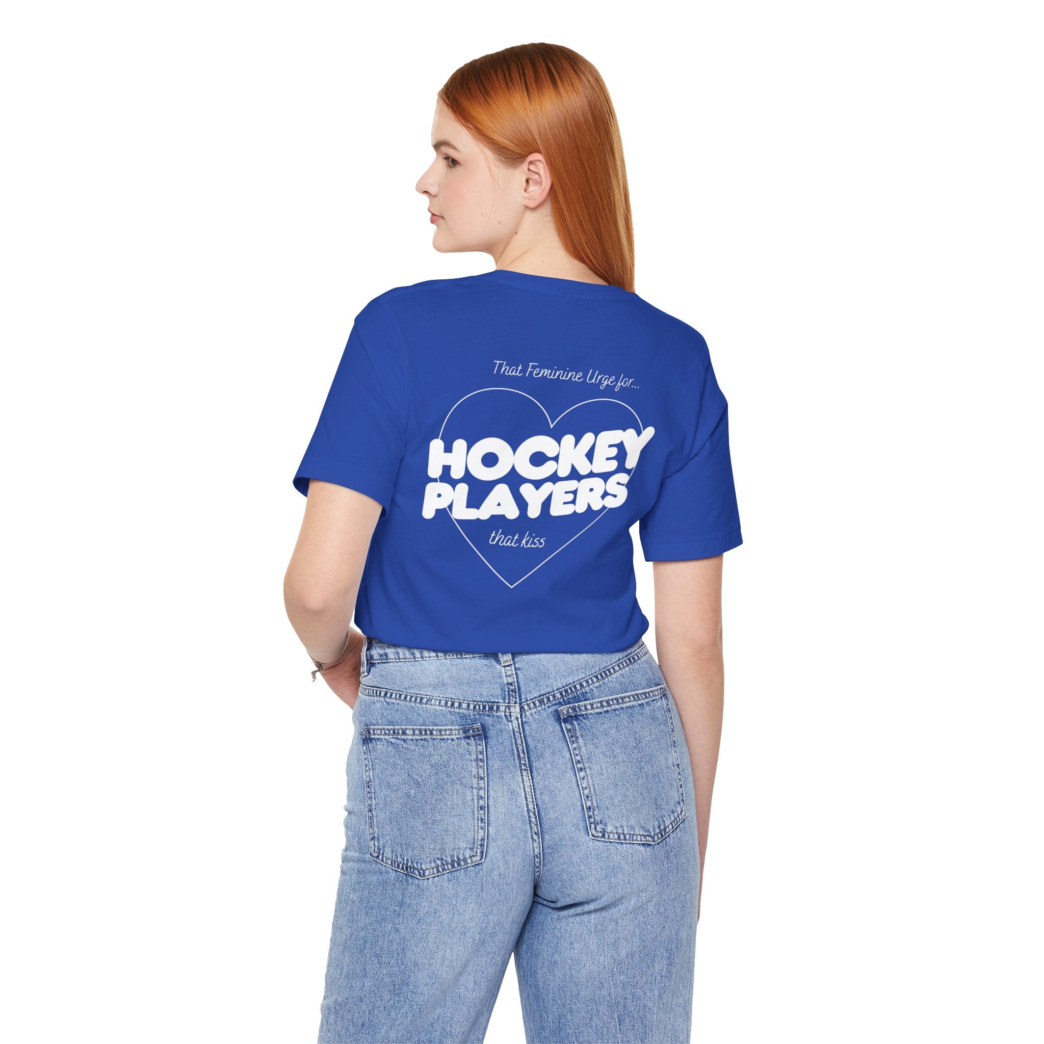 Hockey Players That Kiss | Dark Colours | That Feminine Urge | Sport Romance Book Trope T-shirt