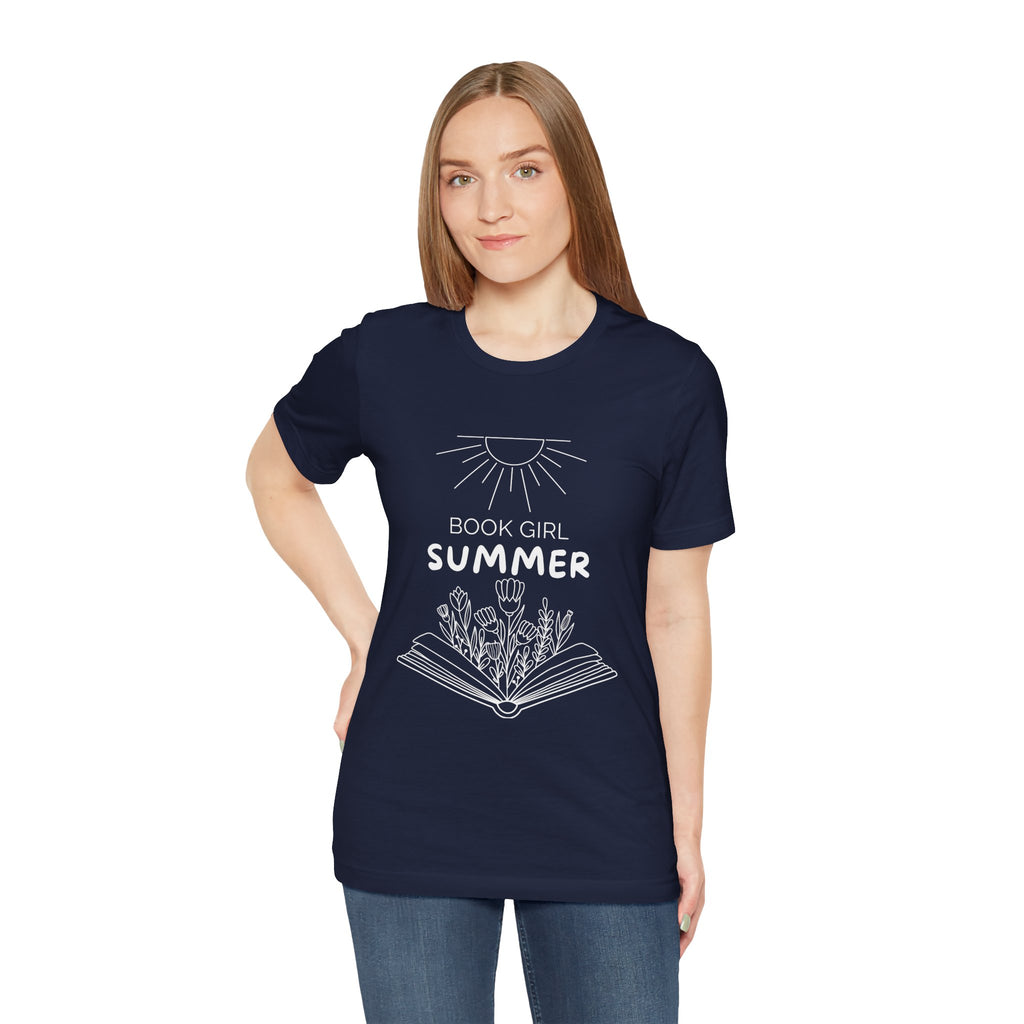 Book Girl Summer T-Shirt | Dark Colours | That Feminine Urge