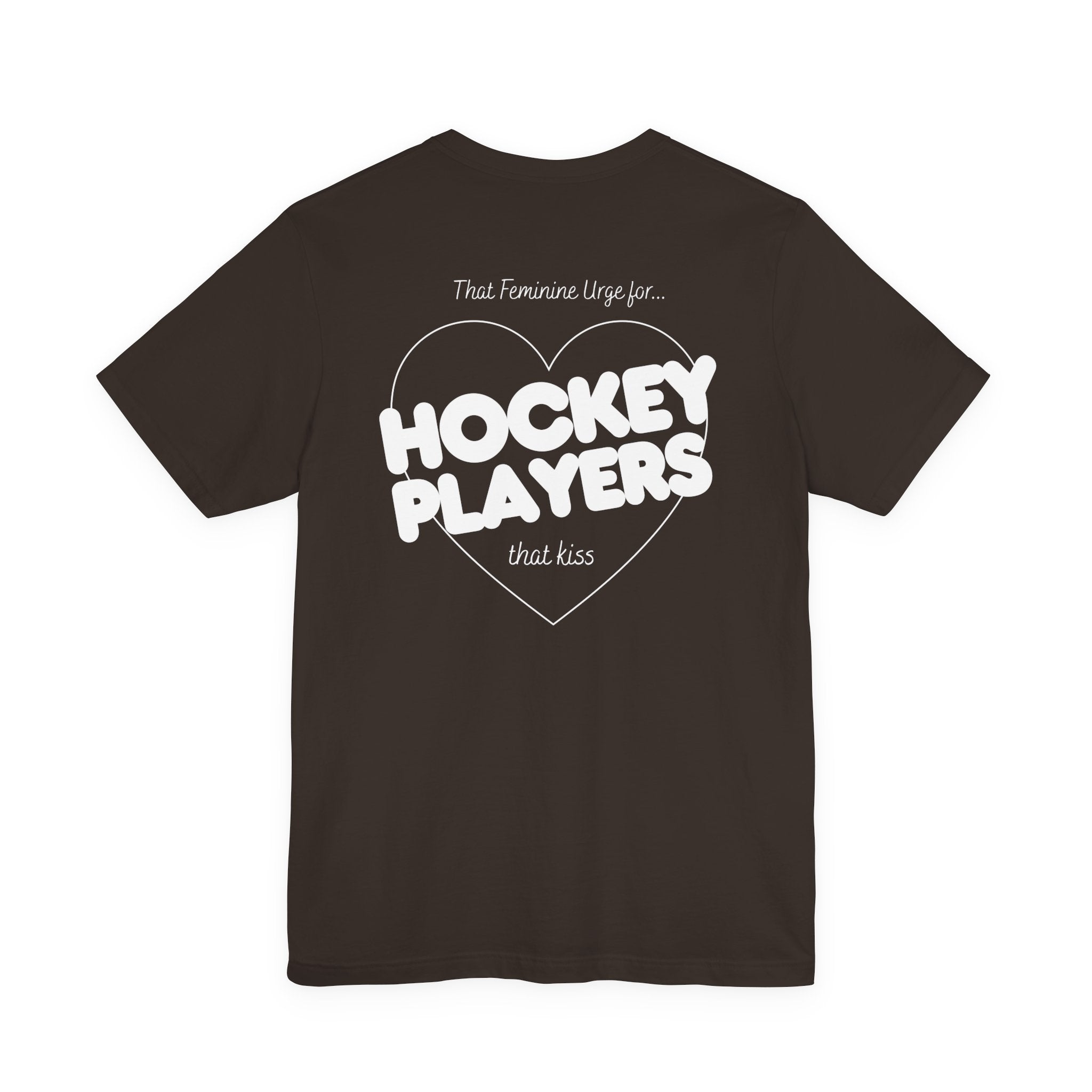 Hockey Players That Kiss | Dark Colours | That Feminine Urge | Sport Romance Book Trope T-shirt