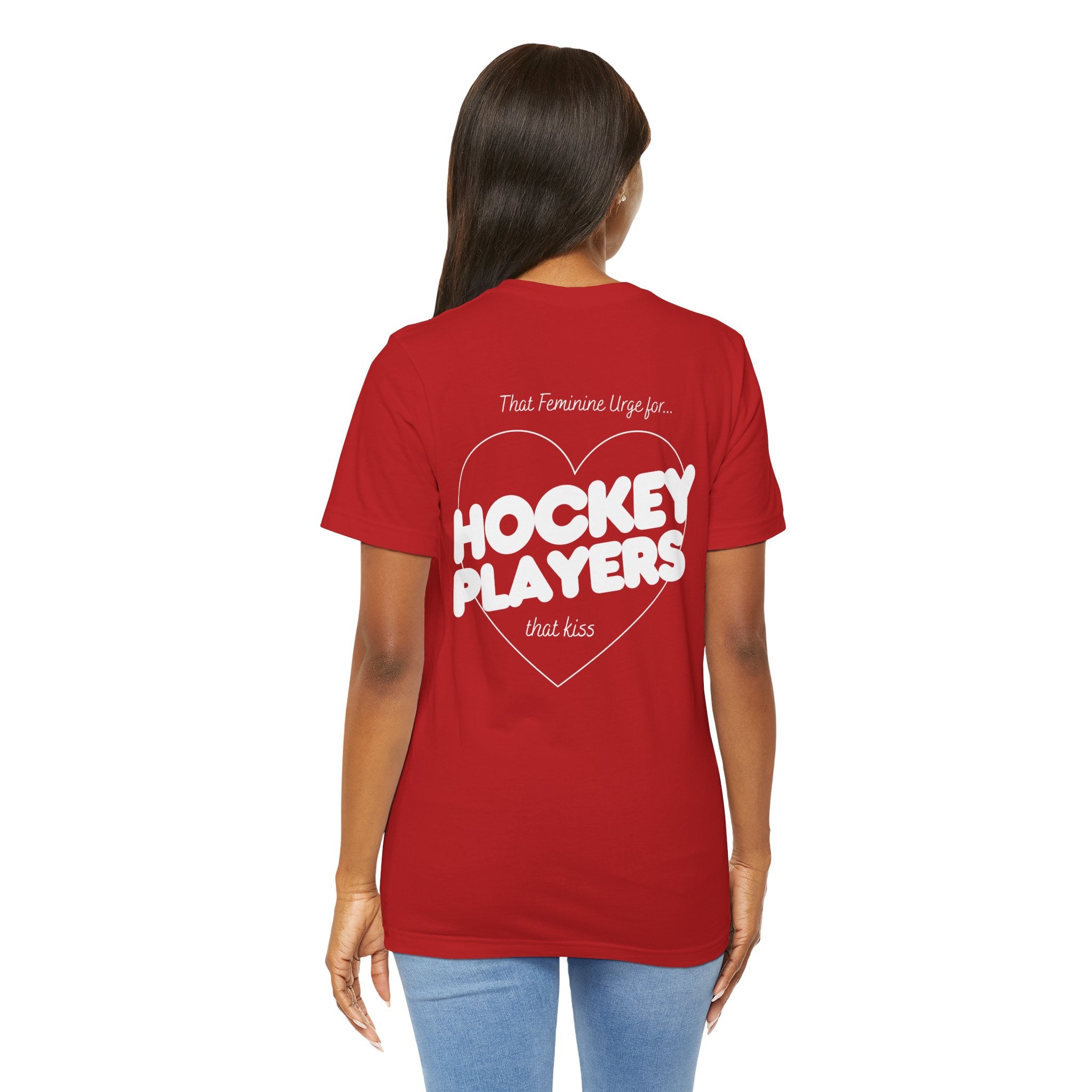 Hockey Players That Kiss | Dark Colours | That Feminine Urge | Sport Romance Book Trope T-shirt