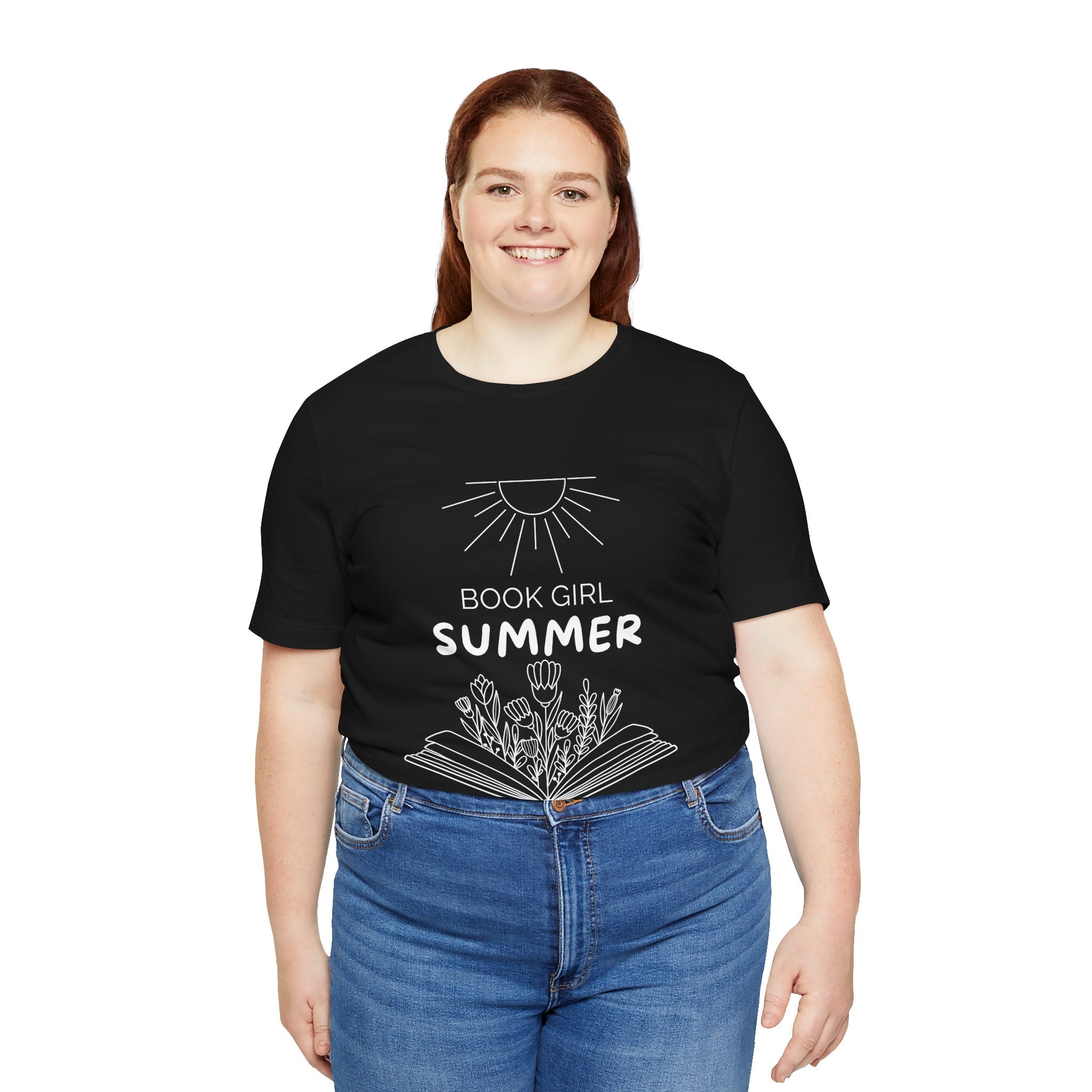 Book Girl Summer T-Shirt | Dark Colours | That Feminine Urge