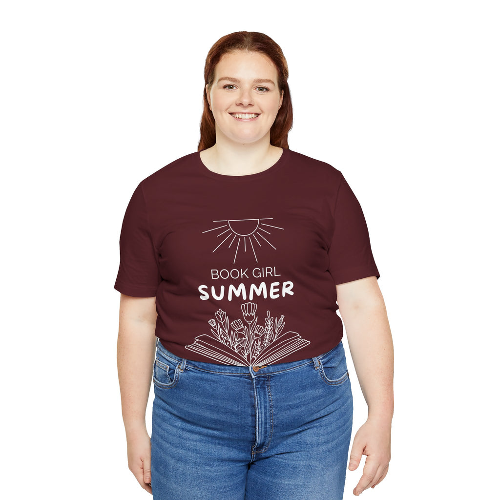 Book Girl Summer T-Shirt | Dark Colours | That Feminine Urge