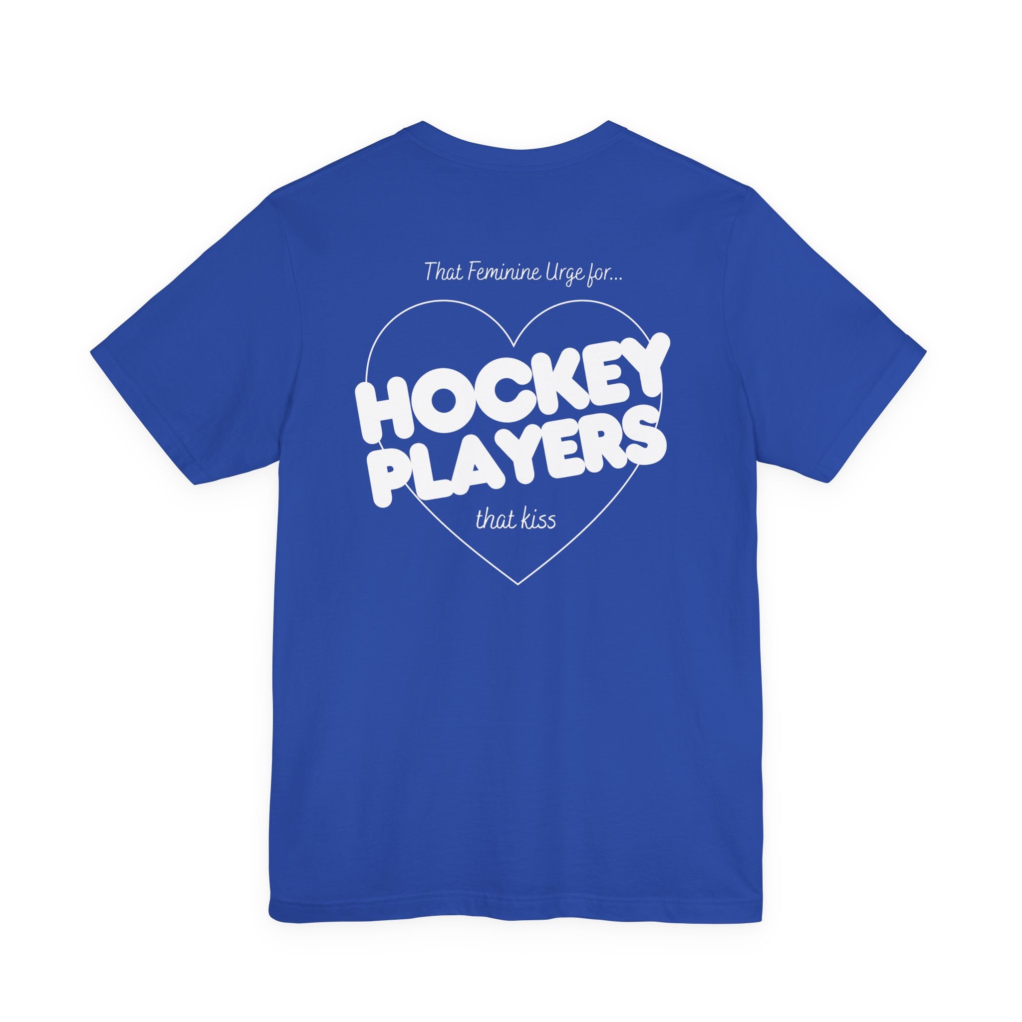 Hockey Players That Kiss | Dark Colours | That Feminine Urge | Sport Romance Book Trope T-shirt