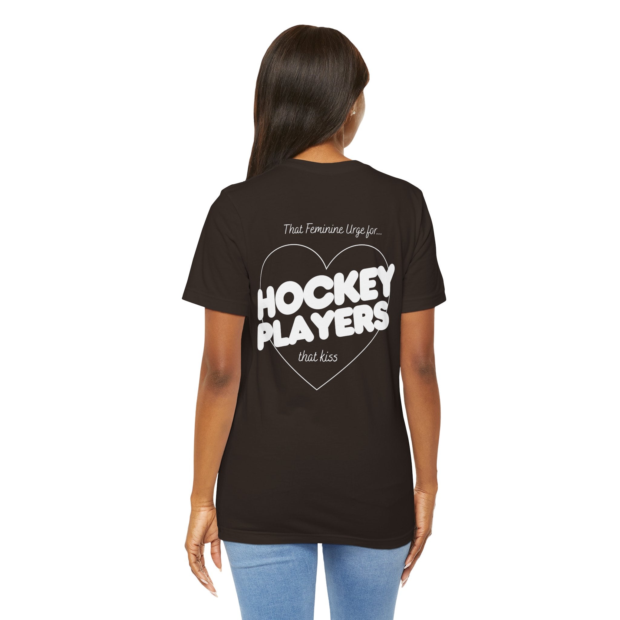 Hockey Players That Kiss | Dark Colours | That Feminine Urge | Sport Romance Book Trope T-shirt