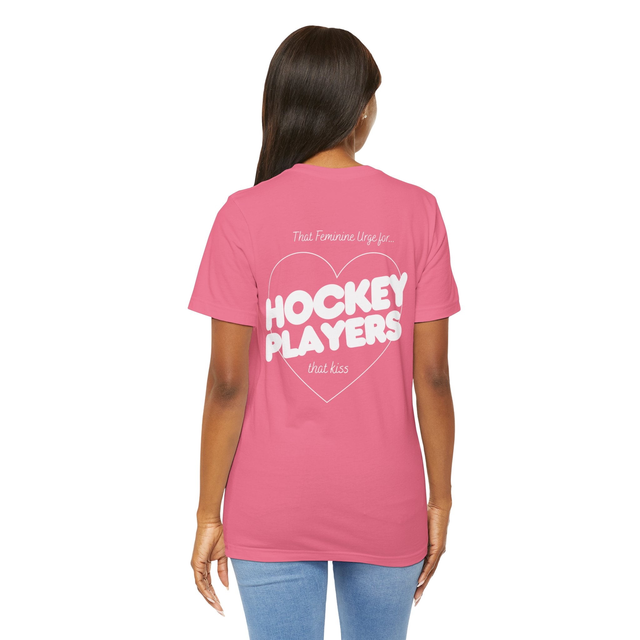 Hockey Players That Kiss | Dark Colours | That Feminine Urge | Sport Romance Book Trope T-shirt