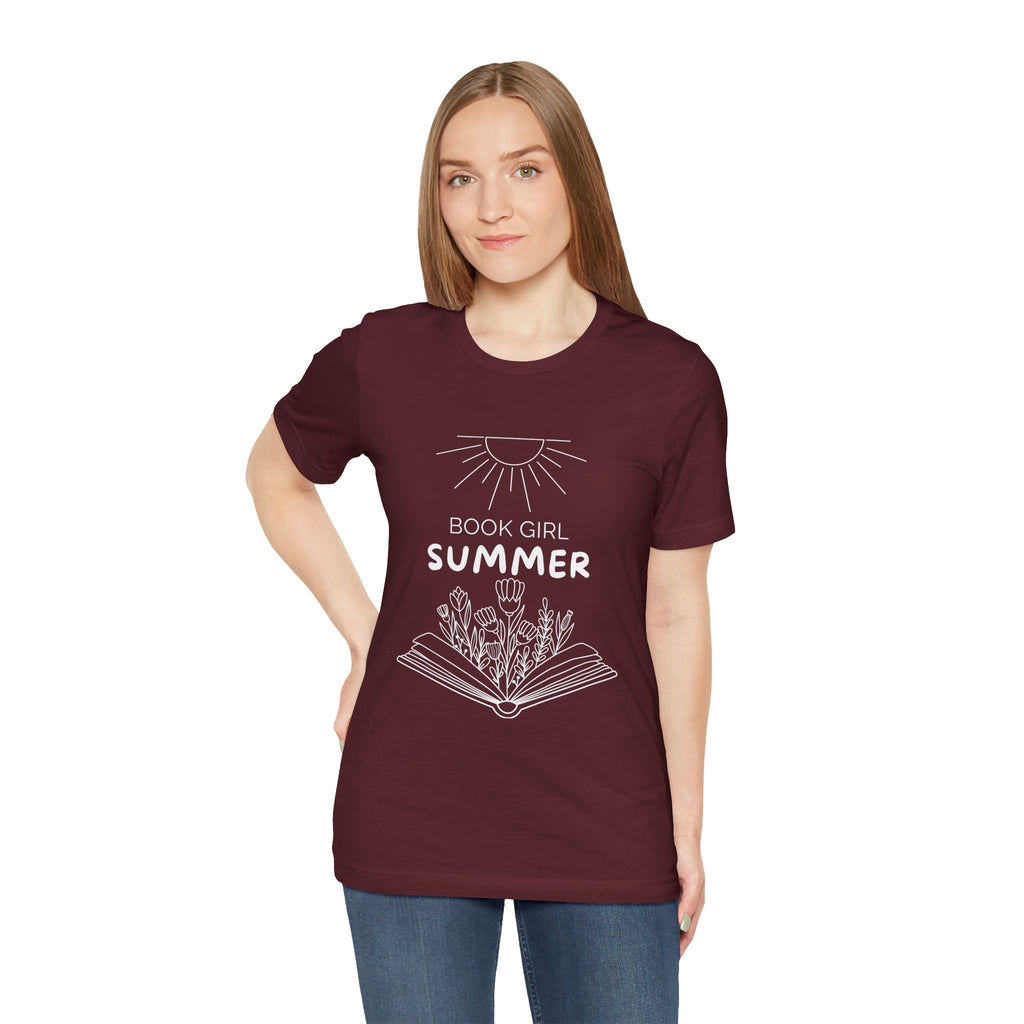 Book Girl Summer T-Shirt | Dark Colours | That Feminine Urge