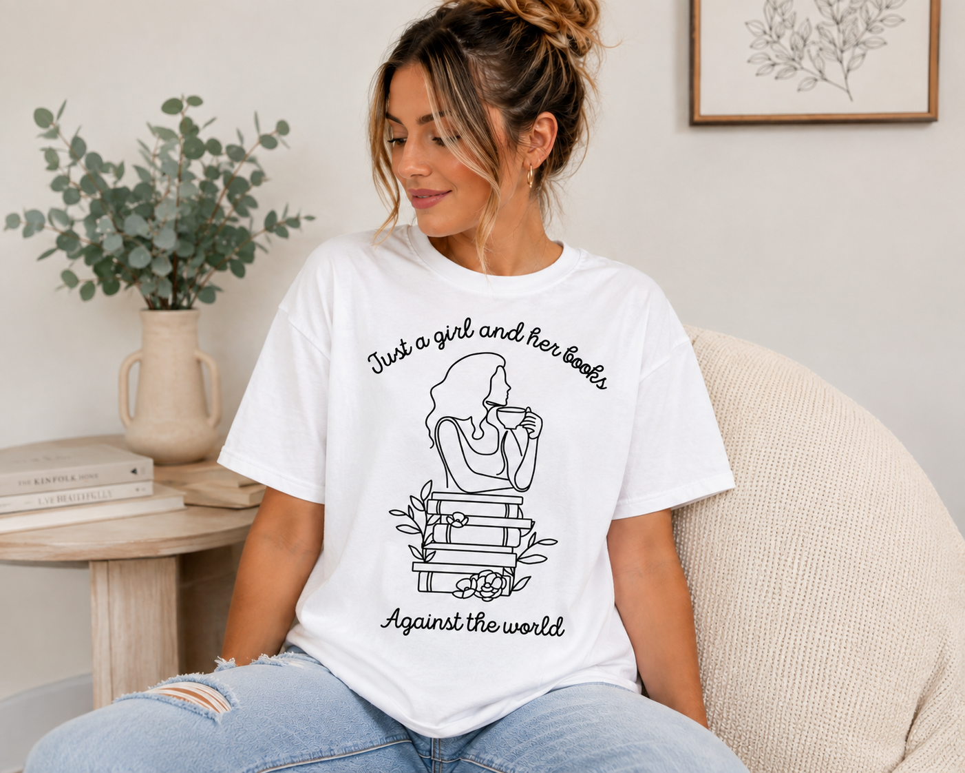 A Girl and Her Books Against the World
